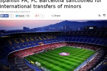 Šok u Barceloni: Zbog kupovine maloljetnika FIFA joj zabranila transfere do ljeta 2015.!