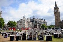 London: “Protest u kutijama” u znak podrške stanovnicima Gaze