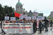 Levi samit Srbije zajedno sa sindikatima obeležio 1. maj u Beogradu