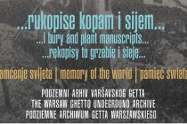 Podzemni arhiv Varšavskog geta – izložba