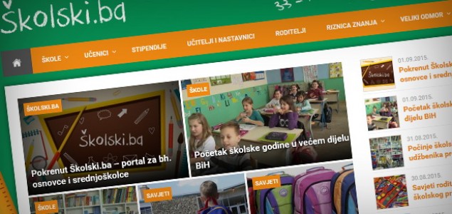 Pokrenut Školski.ba – portal za bh. osnovce i srednjoškolce