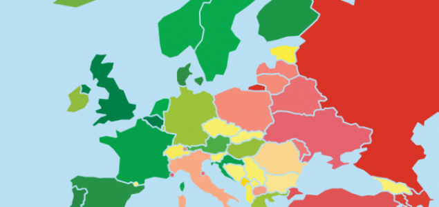 RAINBOW EUROPE MAP 2016: GDJE JE BIH NA MAPI POŠTIVANJA PRAVA LGBT OSOBA?