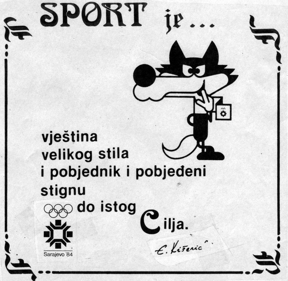 Sarajevo Olimpijada 1984-Vucko-OK-mail