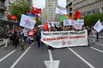 Prvomajski protest u Beogradu