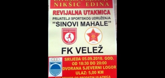Večeras humanitarna utakmica za Edina Nikšića