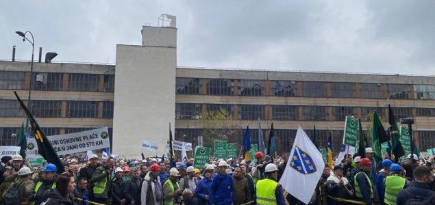 Protesti rudara u Sarajevu