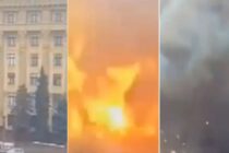 Snimljen projektil dok pada na centralni trg u Harkovu, razoreno srce grada