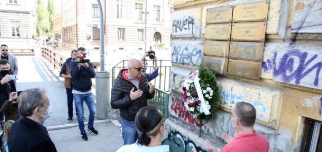 Obilježavanje godišnjice dešavanja u Dobrovoljačkoj ulici u Sarajevu