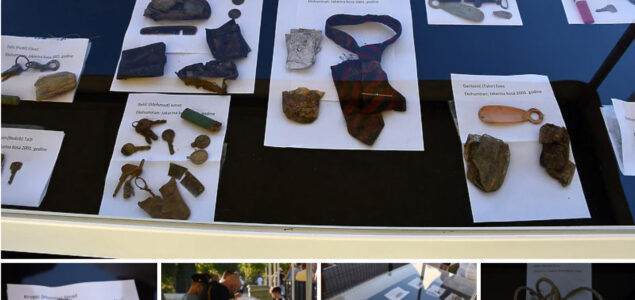 U Kozarcu izloženi predmeti iz masovnih grobnica koji su bile uz žrtve u vrijeme ubistva