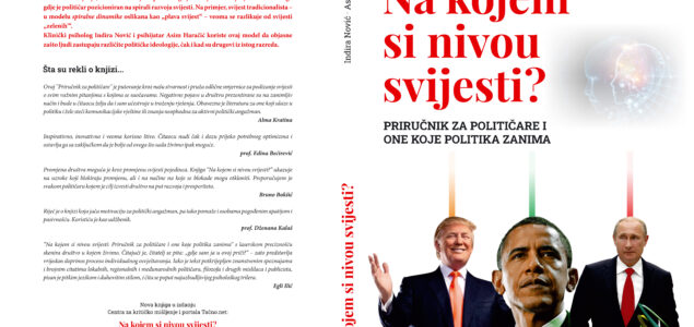 Promocija knjige “NA KOJEM SI NIVOU SVIJESTI? Priručnik za političare i one koje politika zanima” Indire Nović i Asima Haračića u Sarajevu